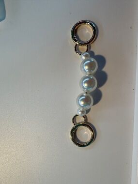 Classic White Pearl Connector Charm - Women Jewelry